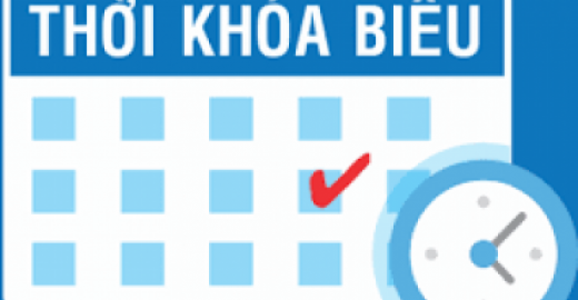 Thời khóa biểu của các lớp vừa học vừa làm